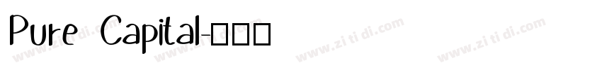 Pure Capital字体转换